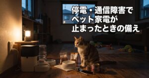 停電・通信障害でペット家電が止まったときの備え