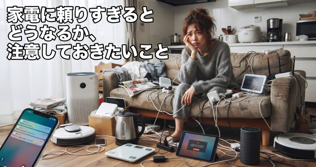 家電に頼りすぎるとどうなるか、注意しておきたいこと