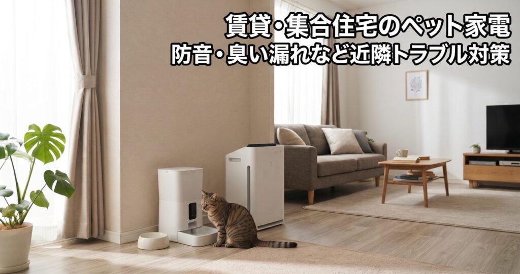賃貸・集合住宅のペット家電、防音・臭い漏れなど近隣トラブルを避ける視点
