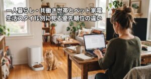 一人暮らし・共働き世帯とペット家電 生活スタイル別に見る優先順位の違い
