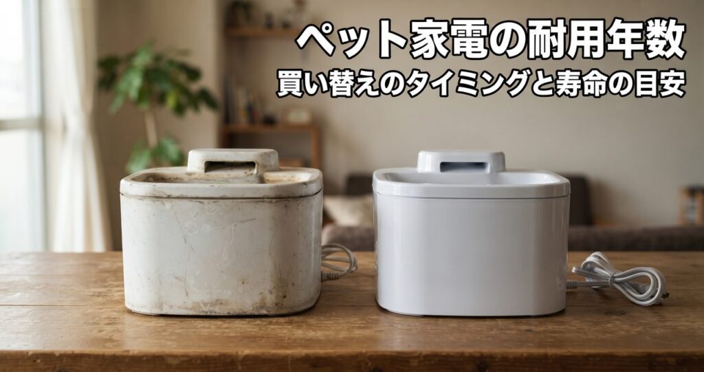 ペット家電の耐用年数 買い替えのタイミングと寿命の目安