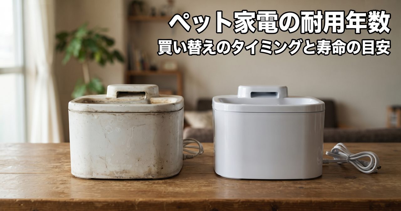 ペット家電の耐用年数 買い替えのタイミングと寿命の目安